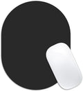 Oval Mouse Pad 6x8in Non-Slip for Laptop,Black