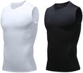 Compression Shirt Men Slimming Body Shaper Vest Crewneck Workout Tank Top