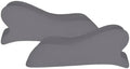 Armrest Cushion for Office Chairs - Soft Elbow Support Pad with Non-Slip Bottom, Fits Most Chairs 2-Piece (Gray)
