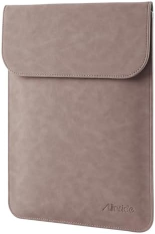 Allinside 13 inch Laptop Sleeve Case for MacBook Neo A18 Pro/MacBook Air 13 2018-2026/MacBook Pro 13 2016-2022, Waterproof PU Suede Leather Laptop Sleeve Bag Protective Vertical Case Cover, Pink