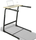 Walking Pad Desk Adjustable Height with Handlebar, 2-in-1 Desk Attachment, Stable Laptop Workstation for Home Office