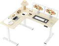 SANODESK 63" Reversible L-Shaped Electric Standing Corner Computer Desk