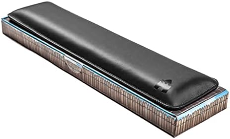 Bailey Full Size by Castle - Leather Ergonomic Computer Wrist Rest Pad for Keyboards with Around 104 Keys - Firm Keyboard Wrist Support for Typists, Gaming, and Heavy Office Use (Nightfall, Full Size)