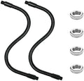 2PCS 9.8" Gooseneck Tubing Flexible 5/16" Male thread Alloy Steel Metal Arm Universal Bendable Extension Hose for DIY Lamps Microphone Stands Inspection Cameras