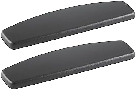 Office Chair Armrest Replacement Pads Caps Mesh Computer Chair Parts Accessory Mounting Holes 4inch Sturdy 1 Pair PU Leather (Style D)