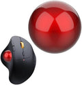 Trackball 34mm/1.34 Inches, Replacement Ball for Logitech M575, M570, MX Ergo, ELECOM, Kensington, Perixx, and Other Compatible Trackball Mice, Glossy - Red