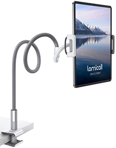 Lamicall Ultra Lightweight Laptop Stand for Desk + Gooseneck Tablet Holder
