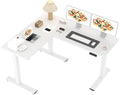 SANODESK 63" Reversible L-Shaped Electric Standing Corner Computer Desk