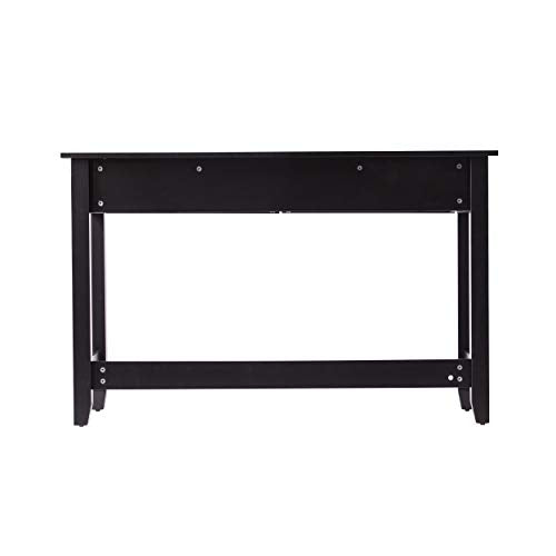 Holly & Martin Chekshire Storage Console Table, Black Rattan