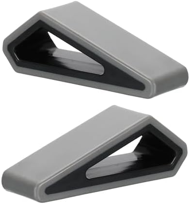 PATIKIL Laptop Wedge, 4-Pack Portable Laptop Stand Computer Notebook Holder Keyboard Stand Lifter Risers Plastic Anti-Slip Ventilated Elevated Feet for Desktop Keyboard Tablet, Gray