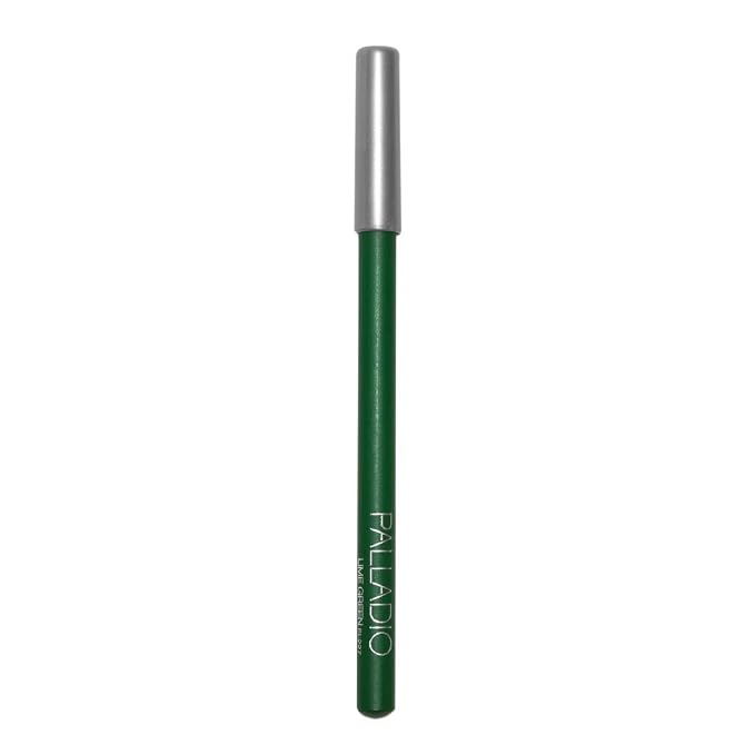 Palladio Wooden Eyeliner Pencil, Thin Pencil Shape, Easy Application, Firm yet Smooth Formula, Perfectly Outlined Eyes, Contour and Line, Long Lasting, Rich Pigment, Lime Green