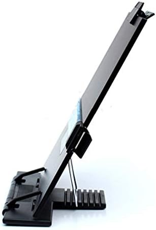 Hanghs Desktop Document Holder/Paper Stand/Clipboard for Sheet Music/Cookbook/Book with 7 Adjustable Positions and a Highlighting Side Clip Black