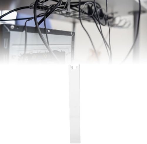 Asixxsix Magnetic Cable Management Tray for Desk Leg (White)