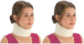 DMI Foam Cervical Collar Comfort Neck Support, Medium, 3-Inch Width, White (Pack of 2)