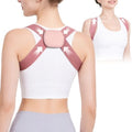Posture Corrector for Women and Men, Adjustable Back Brace with Figure-8 Shoulder Straps, Breathable Upper Back Support Trainer for Desk & Daily Wear, Invisible Under Clothes(PINK,M)