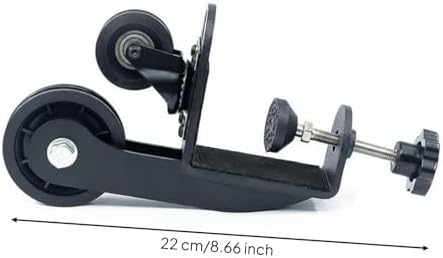Desk Mounted Forearm Easy Installation Wrist and Arm Exercise Pulley Desktop Protection Tabletop Arm Strength for Office, Black