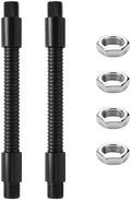 2PCS 5.9" Gooseneck Tubing Flexible 25/64" Male thread Alloy Steel Metal Arm Universal Bendable Extension Hose for DIY Lamps Microphone Stands Inspection Cameras