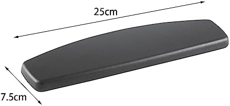 Office Chair Armrest Replacement Pads Caps Mesh Computer Chair Parts Accessory Mounting Holes 4inch Sturdy 1 Pair PU Leather (Style E)