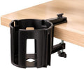 Original Large Desk Cup Holder Clamp, Heavy Duty Plastic Drink Holder