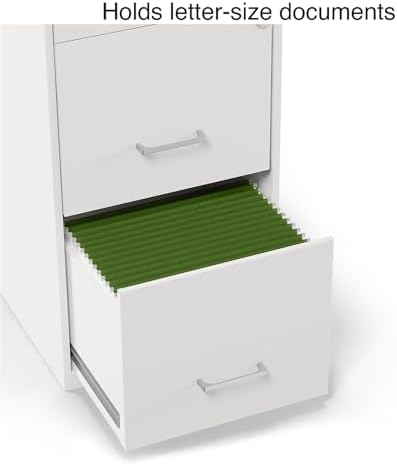 Staples 3-Drawer Vertical File Cabinet, Letter Size, Lockable, White
