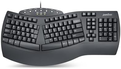 Perixx PERIBOARD-512 Wired Ergonomic Split Keyboard Bundle with Wired Ergonomic Vertical Mouse