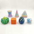 7PCS 3D Printed Spiral Fidget Toys, Impossible Passthrough Desk Set