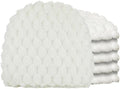 Klear Vu Raindrop The Gripper Non Slip Chair Cushions, Soft & Comfortable Seat Pad, Sitting Pillow for Kitchen, Dining or Office, 6 Count (Pack of 1), Podcast White