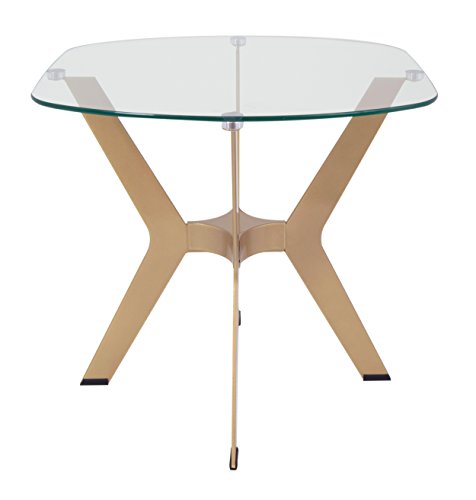 Studio Designs Home 71012 Home Archtech End Table, 23.5" W x 23.5" D x 21.75" H, Gold