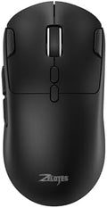 zelotes Gaming Wireless Mouse, Bluetooth Rechargeable with 9 Programmable Buttons,Ultra-Light 60g, 24,000 DPI, BT/USB 2.4G / Type-C, Ergonomic Optical Mouse for Laptop, PC,Office and Gamers (Black)
