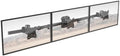Triple Monitor Wall-Mount for 17"-27" Screens, Full Ergonomic Adjustability