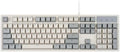 Perixx PERIBOARD-108M, Wired Mechanical Full-Size USB Keyboard - Red Linear Switch - Classic Retro Gray/White Color - US English