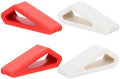PATIKIL Laptop Wedge, 4-Pack Portable Laptop Stand Computer Notebook Holder Keyboard Stand Lifter Risers Plastic Anti-Slip Ventilated Elevated Feet for Desktop Keyboard Tablet, White/Red
