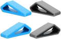 PATIKIL Laptop Wedge, 4-Pack Portable Laptop Stand Computer Notebook Holder Keyboard Stand Lifter Risers Plastic Anti-Slip Ventilated Elevated Feet for Desktop Keyboard Tablet, Gray/Blue