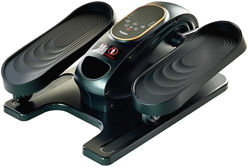 Under Desk Elliptical Exercise Machine, Electric Leg Exerciser with 12 Speeds, Forward & Reverse Modes,Quiet Compact Seated Pedal Stepper Machine with Remote Control for Seniors & Adults