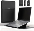 14 Inch Laptop Sleeve Case Leather Bag with Stand for Mac Book Pro