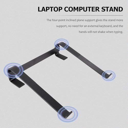 UKCOCO Aluminum Alloy Laptop Riser Holder with Stable Desk Support