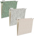 12 Pack Letter Size Hanging File Folders with Tabs, Leopard Print