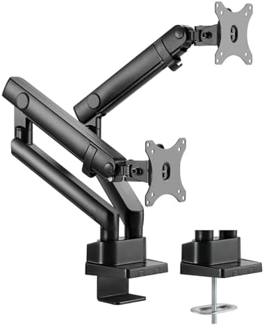 SilverStone Technology ARM25 Dual Monitor Arm with Mechanical Spring Design and Wide adjustability, SST-ARM25