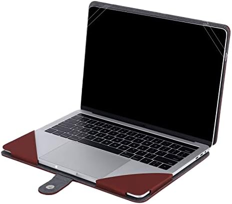 MOSISO PU Leather Sleeve Case Compatible with MacBook Air 13.6 inch