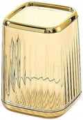 Amber Plastic Pen Holder for Desk, Pencil Organizer Cup for Desk & Officey