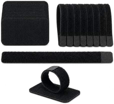 Under Desk Cable Management Ties, 20 Pack