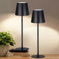 Retisee 2 Pack Cordless Table Lamp Portable Rechargeable Lamp, Black