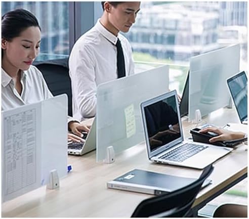 Acrylic Privacy Screen Divider for Desk, Portable Frosted Panel for Office & School Workstations, Reduces Visual Distractions, 100x30cm (39.4x11.8in)