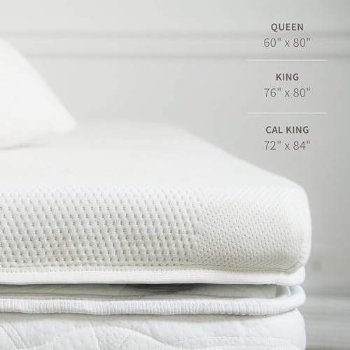 Graphite Memory Foam Mattress Topper, 3" Memory Foam Layer