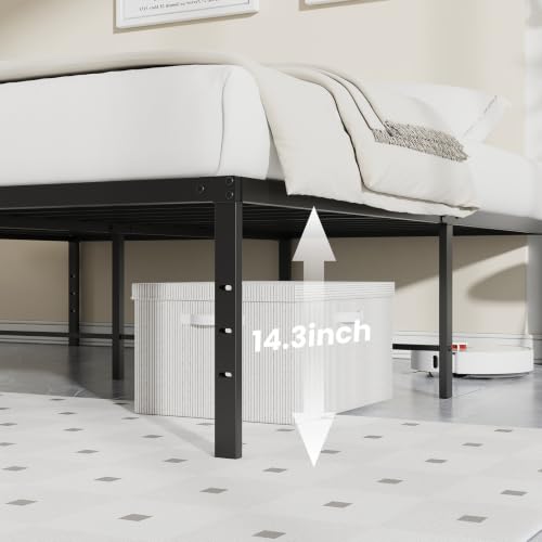 Full Size Metal Bed Frame, Platform Bed Frame, 16 Inch