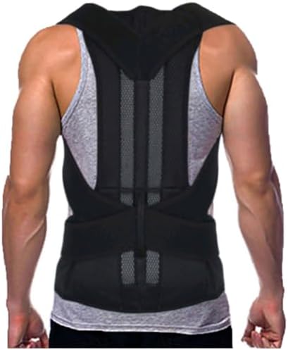 S-5XL Plus Size Posture Corrector For Women Men Back Support Belt Hunchback Correction Therapy-Belt Pain Relief For Herniated Disc Sciatica Scoliosis (Color : Black, Size : XXXL/XXX-Large)