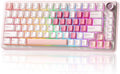 YUNZII B75 PRO 75% Wireless Mechanical Keyboard (White Heart,Cocoa V2)