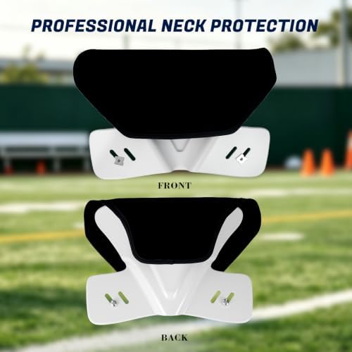 Football Butterfly Restrictor＆Cowboy Collar,Neck Collar Attaches to Shoulder Pads,Durable Player Safety Protective Gear for Youth & Adult Football Games
