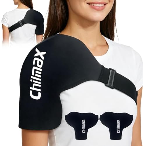 Shoulder Ice Pack Wrap for Rotator Cuff Cold Therapy Brace 2Pack