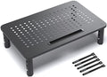 EVOOMI Monitor Stand Riser - Upgraded for Faster Productivity - Anti-Skid, HD Hexagonal Steel - Free Cable Ties - Computer Stand - Laptop, Desktop, Printer, iMac (Simple)